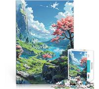 Rompecabezas de 1000 Piezas para Adolescentes Lagos místicos Juego desafiante y Juego Familiar Decoración hogar 75x50cm