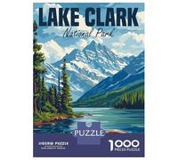 Rompecabezas De 1000 Piezas para Adolescentes Lake Clark National Park Rompecabezas Juegos Relajantes Decoración De Pared Regalos Y Cumpleaños Únicos 38x26cm/1000pcs