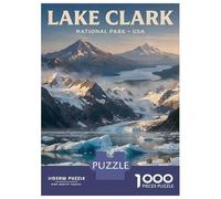 Rompecabezas De 1000 Piezas para Adolescentes Lake Clark National Park Rompecabezas para Adultos Juguetes De Bricolaje Decoración del Hogar Juego Desafiante Regalos 52x38cm/1000pcs