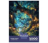Rompecabezas De 1000 Piezas para Adolescentes Lantern Path of The Spirit Grove Rompecabezas para Adultos Juego De Ingenio Decoración Cumpleaños 52x38cm/1000pcs