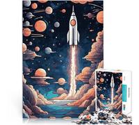 Rompecabezas de 1000 Piezas para Adolescentes Lanzamiento de Cohetes de fantasía 3 Juego Educativo Familiar Mejorar la Memoria 38x26cm