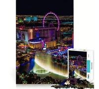 Rompecabezas de 1000 Piezas para Adolescentes Las Vegas Nevada Corte Diversión lógica Juguete Divertido Juego Tranquilo Diversión de cumpleaños Juego Divertido (38x26cm)