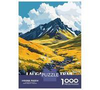 Rompecabezas De 1000 Piezas para Adolescentes Laugavegur Trail Iceland Landscape Art Rompecabezas para Adultos Juego Familiar Decoración del Hogar Regalos para Reducir El Estrés 52x38cm/1000pcs