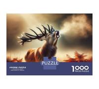 Rompecabezas De 1000 Piezas para Adolescentes Le Brame Du Cerf Rompecabezas para Adultos Juegos De Relajación Corte De Precisión Regalos para Reducir El Estrés 70x50cm/1000pcs