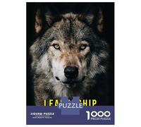 Rompecabezas De 1000 Piezas para Adolescentes Leadership Alpha Wolf Rompecabezas para Adultos Juguete Decoración De Pared Decoración De Pared Juego Desafiante Regalos 52x38cm/1000pcs