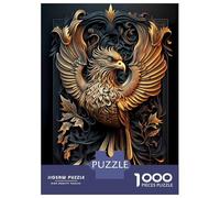 Rompecabezas De 1000 Piezas para Adolescentes Legendary Golden Phoenix Rompecabezas para Adultos Juegos Relajantes Vacaciones En Casa Matar El Tiempo 70x50cm/1000pcs