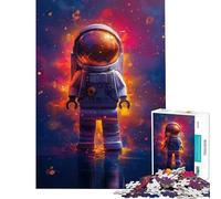 Rompecabezas de 1000 Piezas para Adolescentes Lego Astronauta en el Espacio Ayuda a ejercitar el Cerebro Juego Educativo y Divertido para Toda la Familia para Mayores de 14 años 38x26cm