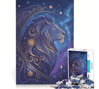Rompecabezas de 1000 Piezas para Adolescentes Leo el León, Juegos Familiares, diversión en Familia, colección de Artistas, Bellas Artes 38x26cm
