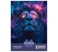 Rompecabezas De 1000 Piezas para Adolescentes Leo Zodiac Lion Rompecabezas para Adolescentes Juego De Ingenio Mejora La Memoria Diversión En Casa Actividades, 38x26cm/1000pcs