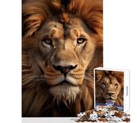 Rompecabezas de 1000 Piezas para Adolescentes León Animales Salvajes Juguetes antiestrés Difícil (38x26cm)