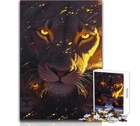 Rompecabezas de 1000 Piezas para Adolescentes: León con Sus Cachorros, Ideal para aliviar el estrés, Juguete de Corte ultrapreciso 38x26cm