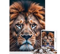 Rompecabezas de 1000 Piezas para Adolescentes León en el Bosque Juego práctico Educativo para Aprender y Decorar el hogar Juguetes para Relajarse y estimular el intelecto (50x75cm)