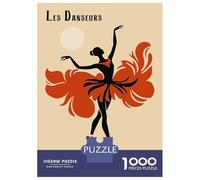 Rompecabezas De 1000 Piezas para Adolescentes Les Danseurs American Ballet Festival Poster Rompecabezas para Adultos Juguetes Antiestrés Decoración del Hogar Gran Regalo para Jugar 52x38cm/1000pcs