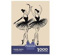 Rompecabezas De 1000 Piezas para Adolescentes Les Danseurs Two Ballerinas in Black Rompecabezas para Adolescentes Juego Familiar Mejora La Memoria Cumpleaños Y Navidad 52x38cm/1000pc
