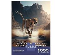 Rompecabezas De 1000 Piezas para Adolescentes Life Has No Rewind Rompecabezas para Adultos Juegos Relajantes Decoración De Pared para Cumpleaños, Navidad 70x50cm/1000pcs