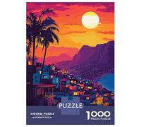 Rompecabezas De 1000 Piezas para Adolescentes Lima, Peru Cityscape at Sunset Rompecabezas para Adultos Juegos Relajantes Corte De Precisión Cumpleaños 38x26cm/1000pcs