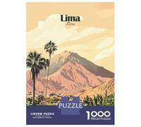 Rompecabezas De 1000 Piezas para Adolescentes Lima Peru Travel Rompecabezas para Adultos Juegos De Relajación Desafío Difícil Regalo De Cumpleaños, Regalos, 52x38cm/1000pcs