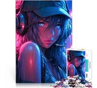 Rompecabezas de 1000 Piezas para Adolescentes Linda Chica de la Calle Difícil Difícil Actividades Divertidas en casa, Regalos de cumpleaños, Regalos de Viaje, 52x38cm