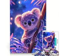 Rompecabezas de 1000 Piezas para Adolescentes: Lindo Koala en una Rama, Juego de ingenio, difícil y desafiante, Toda la Familia 38x52cm