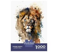 Rompecabezas De 1000 Piezas para Adolescentes Lion Face Rompecabezas Juguetes DIY Pero Divertidos Y Humorísticos Cumpleaños Y Navidad 38x26cm/1000pcs
