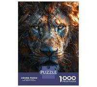 Rompecabezas De 1000 Piezas para Adolescentes Lion Face Rompecabezas para Adultos Juegos Relajantes Mejora La Memoria Ayuda A Ejercitar El Cerebro 70x50cm/1000pcs