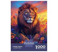 Rompecabezas De 1000 Piezas para Adolescentes Lion in Bloom Majestic Beauty-1 Rompecabezas para Adultos Juegos De Relajación Desafío Difícil Regalo De Cumpleaños, Regalos, 38x26cm/1000pcs