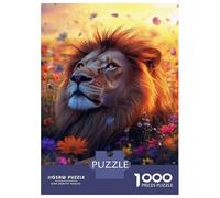 Rompecabezas De 1000 Piezas para Adolescentes Lion in Bloom Majestic Beauty Rompecabezas para Adultos Juegos Relajantes Desafío Difícil Diversión En Casa Actividades, 38x26cm/1000pcs