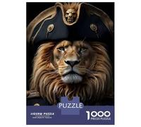 Rompecabezas De 1000 Piezas para Adolescentes Lion Pirates Funny Rompecabezas para Adultos Juegos De Relajación Arte De Pared Cumpleaños Y Navidad 52x38cm/1000pcs