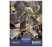 Rompecabezas De 1000 Piezas para Adolescentes Liquid Gold Elegance Rompecabezas para Adultos Juguetes Antiestrés Decoración del Hogar Gran Regalo para Jugar 70x50cm/1000pcs