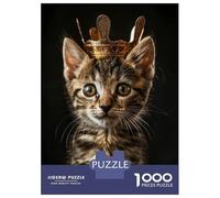 Rompecabezas De 1000 Piezas para Adolescentes Little Cat King Rompecabezas para Adultos Juegos Familiares Regalos para Mujeres Cumpleaños 70x50cm/1000pcs