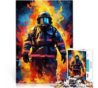 Rompecabezas de 1000 Piezas para Adolescentes Llama de Bombero Juegos educativos Decoración del hogar Decoración del hogar 75x50cm