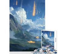 Rompecabezas de 1000 Piezas para Adolescentes Lluvia de meteoritos apocalipsis Juguete Educativo Gran Regalo Juego de ingenio colección de Artistas Bellas Artes tamaño 38x52cm