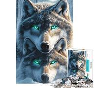 Rompecabezas de 1000 Piezas para Adolescentes Loba Madre y Cachorro Rompecabezas para Adultos Juguetes antiestrés Ideal para Pasar el Tiempo en casa cumpleaños y Navidad (50x75cm)
