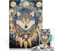 Rompecabezas de 1000 Piezas para Adolescentes Lobo mágico Juguete Educativo Intelectual descompresor Decoración del hogar 75x50cm