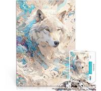 Rompecabezas de 1000 Piezas para Adolescentes Lobo místico Juguete de desafío de Juego Educativo Trato como Regalo para Toda la Familia 75x50cm