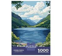 Rompecabezas De 1000 Piezas para Adolescentes Loch Ness Lake, Scotland Rompecabezas para Adultos Juego De Ingenio para Mejorar La Memoria Regalos para Amigos Y Familiares 38x26cm/1000pcs