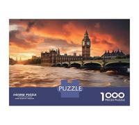 Rompecabezas De 1000 Piezas para Adolescentes London Big Ben Sunset Rompecabezas para Adultos Juegos Relajantes Pero Divertidos Y Humorísticos 70x50cm/1000pcs