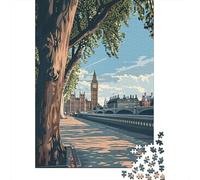 Rompecabezas De 1000 Piezas para Adolescentes London Cityscape with Big Ben-2 Rompecabezas para Adultos Juegos Divertidos Decoración Ayuda A Ejercitar El Cerebro 52x38cm/1000pcs