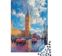 Rompecabezas De 1000 Piezas para Adolescentes London Cityscape with Big Ben Rompecabezas para Adultos Juegos Divertidos Decoración Ayuda A Ejercitar El Cerebro 52x38cm/1000pcs