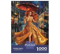 Rompecabezas De 1000 Piezas para Adolescentes London Rainy Night Woman Rompecabezas para Adultos Juegos Relajantes Alivia El Estrés Ayuda A Ejercitar El Cerebro 52x38cm/1000pcs