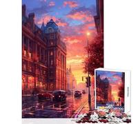 Rompecabezas de 1000 Piezas para Adolescentes Londres Retro Synthwave Juguete para decoración de Pared Regalos de cumpleaños Juego de ingenio descompresión Intelectual tamaño 38x52cm