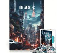 Rompecabezas de 1000 Piezas para Adolescentes Los Ángeles del Futuro Juegos relajantes Actividades Divertidas para Hacer en casa un Gran Regalo para los Amantes de los Videojuegos 50x75cm