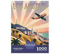 Rompecabezas De 1000 Piezas para Adolescentes Los Angeles Travel Rompecabezas para Adultos Juguetes DIY Desafío Difícil Regalos para Amigos Y Familiares 70x50cm/1000pcs