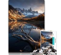 Rompecabezas de 1000 Piezas para Adolescentes Los Glaciares en Chile, Juegos educativos, decoración del hogar, Juego Educativo para cumpleaños, Navidad, 38x26cm