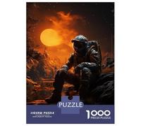 Rompecabezas De 1000 Piezas para Adolescentes Lost Astronaut Rompecabezas para Adultos Juegos Relajantes Decoración De Pared 52x38cm/1000pcs