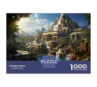 Rompecabezas De 1000 Piezas para Adolescentes Lost City of Gold Ancient Wonders Unveiled! Rompecabezas Juguetes Antiestrés Divertidos Y Humorísticos Cumpleaños Y Navidad 70x50cm/1