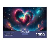Rompecabezas De 1000 Piezas para Adolescentes Love in The Stars Romantic Night Sky Rompecabezas Juegos Divertidos Carrera De Velocidad Manual Cumpleaños 52x38cm/1000pcs