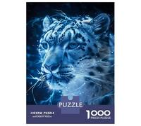 Rompecabezas De 1000 Piezas para Adolescentes Luminescent Snow Leopard Rompecabezas para Adolescentes Juego Práctico Desafío Difícil Oferta como Regalo para Toda La Familia 70x50cm/1000pcs