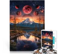 Rompecabezas de 1000 Piezas para Adolescentes Luna de Sangre Juguete Educativo Intelectual descompresor Grandes Regalos y Juguetes 52x38cm