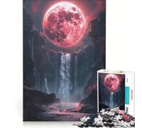 Rompecabezas de 1000 Piezas para Adolescentes, Luna de Sangre Roja, Juego Educativo, Regalo de Cumpleaños, Cumpleaños y Navidad 38x52cm